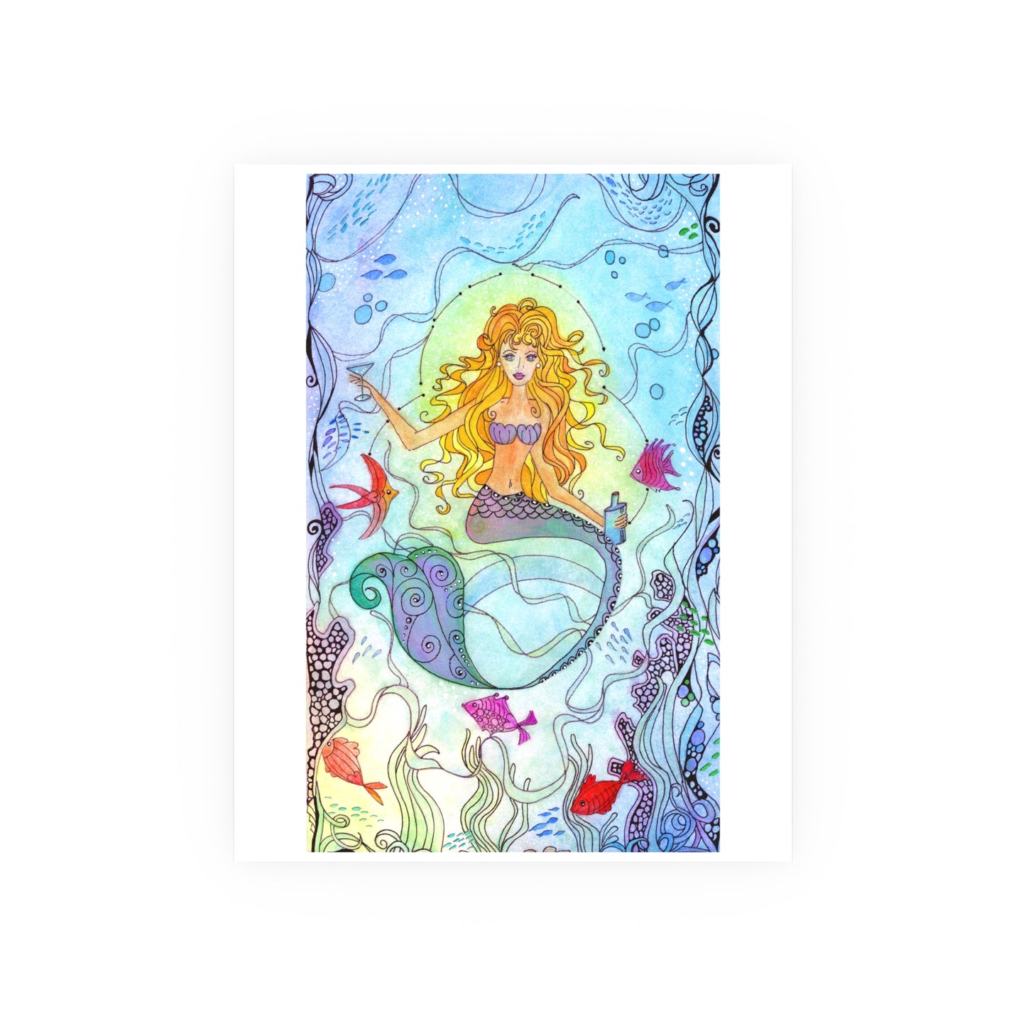703. Giclee Paper Print " Mermaid Trixie"