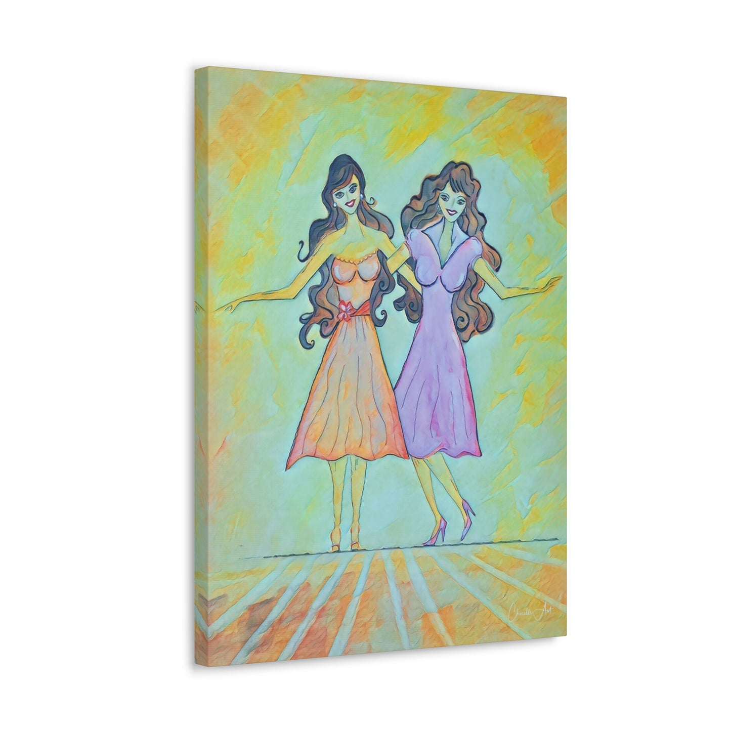 104. Gallery Wrap Canvas Print - "Girls Just Wanna Have Fun"