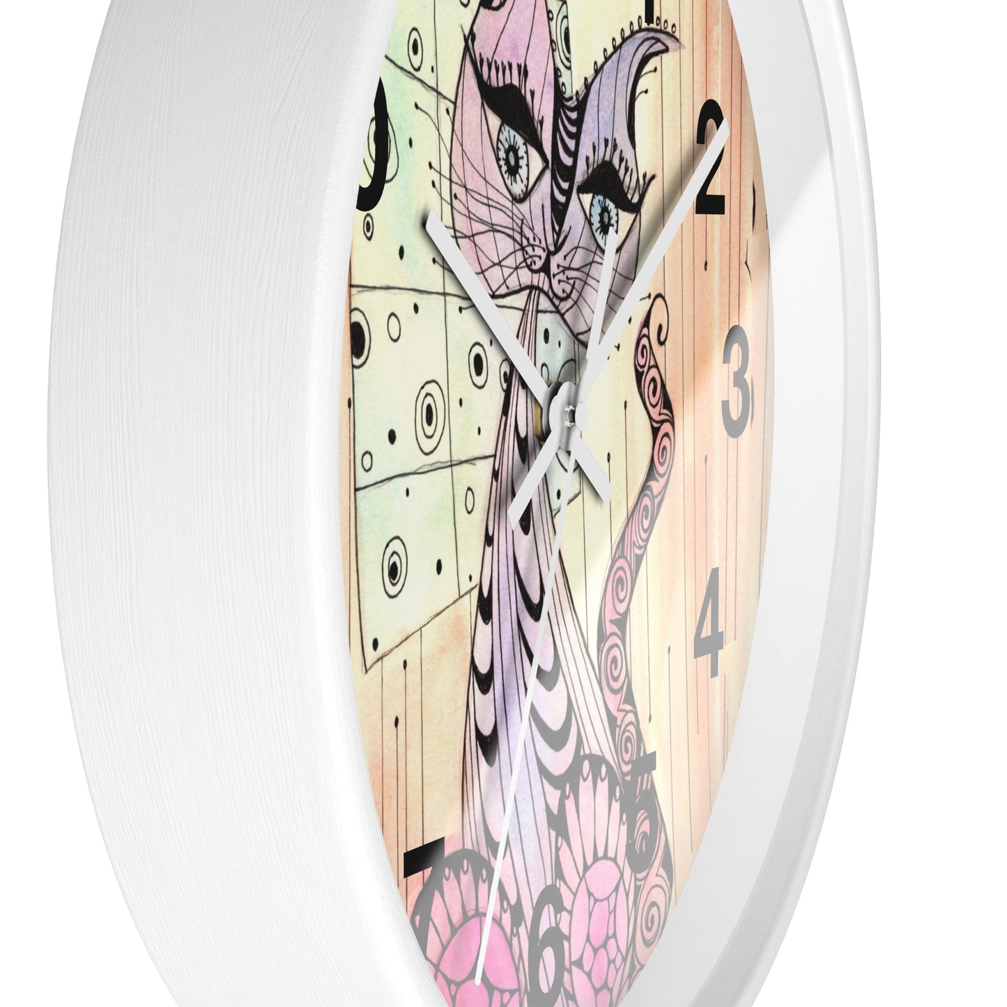 309. Gato Zen Wall Clock w Frame