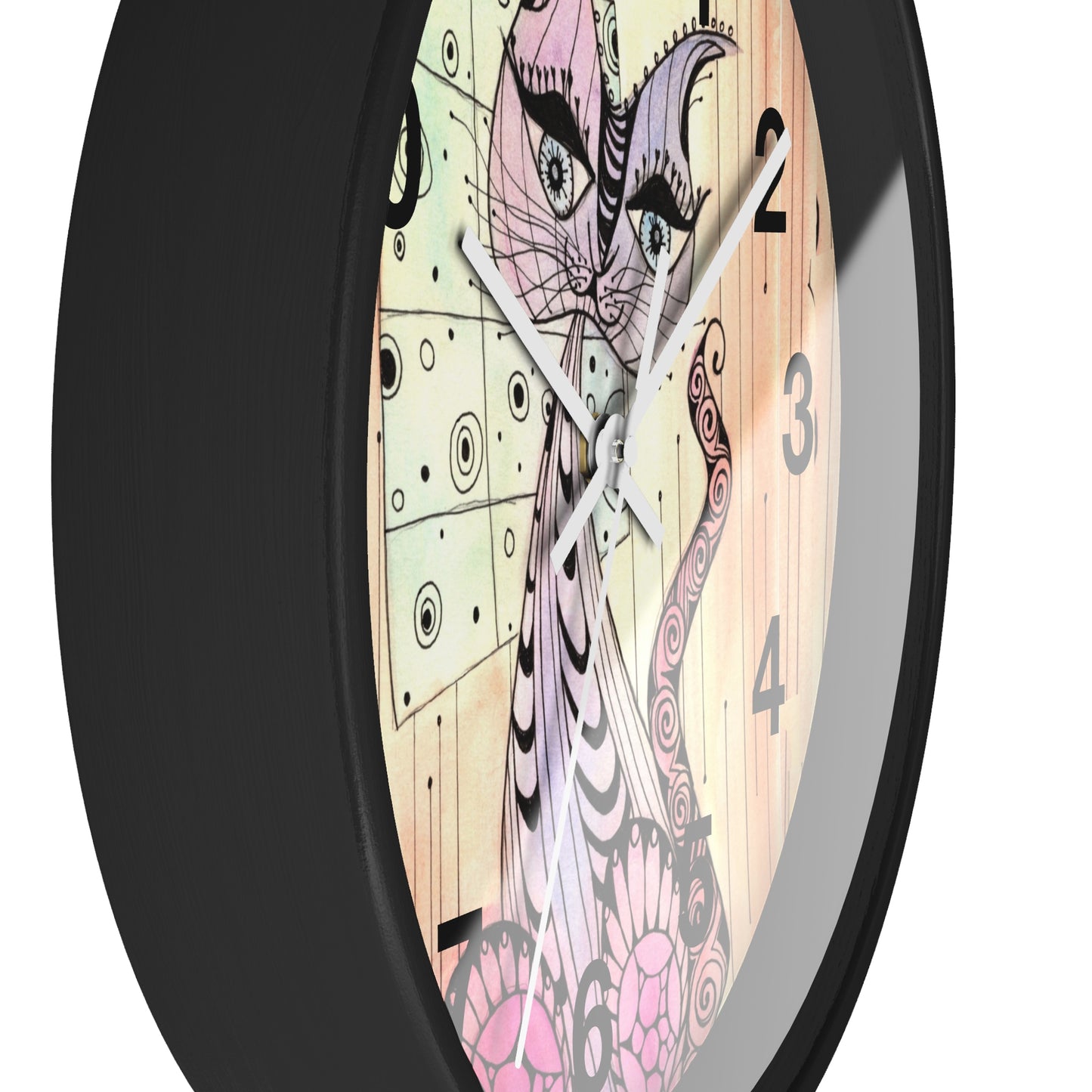 309. Gato Zen Wall Clock w Frame