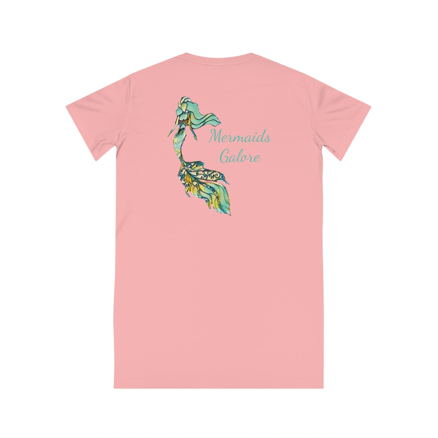 504. 100% Cotton T-Shirt Dress/Beach Cover up - Mermaids Galore