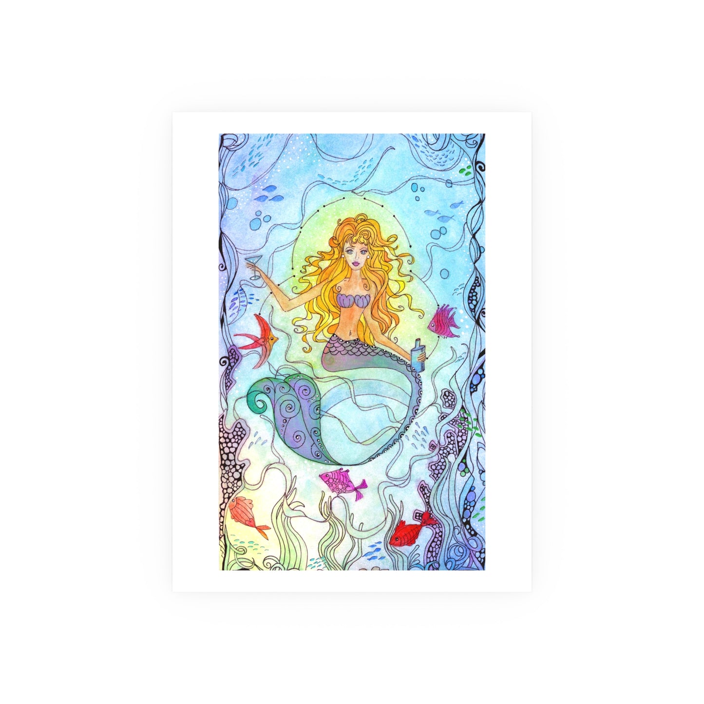 703. Giclee Paper Print " Mermaid Trixie"