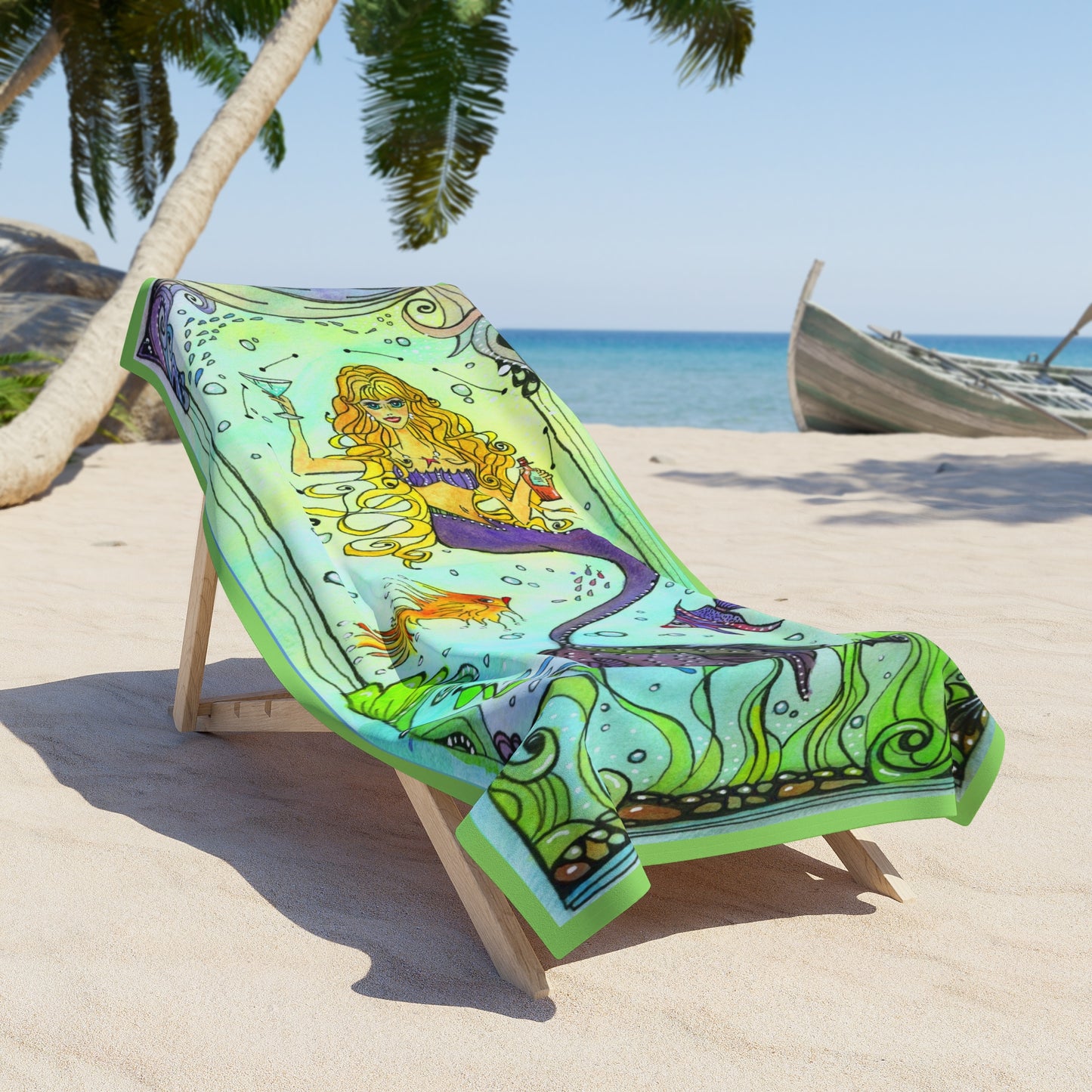 Copy of Copy of Copy of 201. Beach Towel - Take This Mermaid to the Beach !