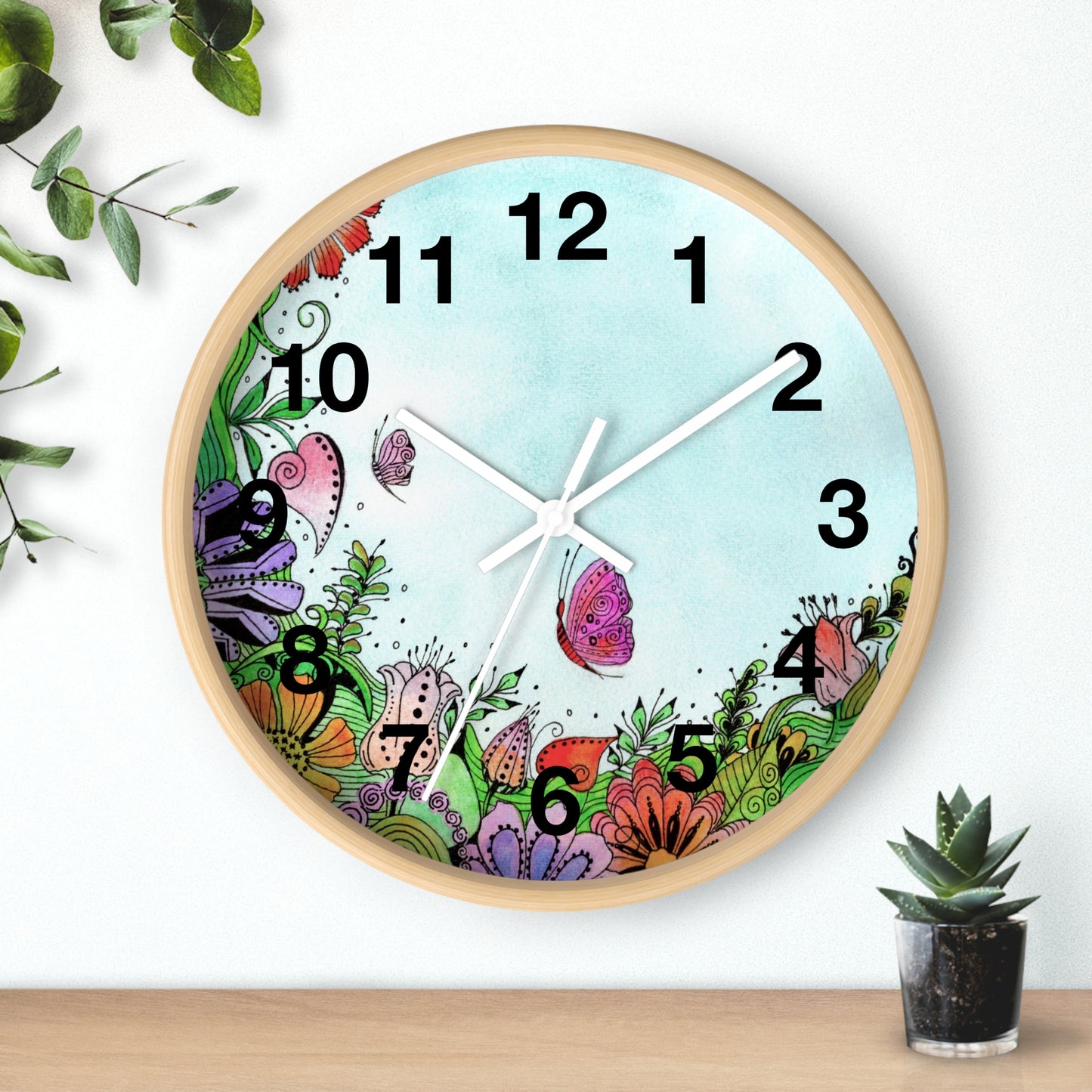 306. Garden Window Wall Clock with Frame