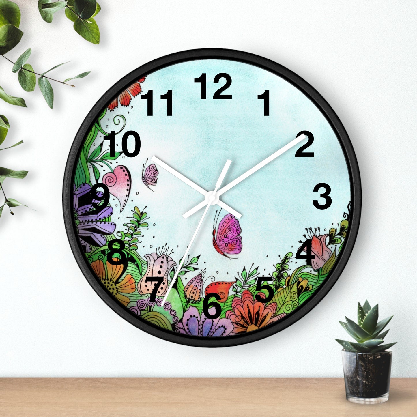 306. Garden Window Wall Clock with Frame