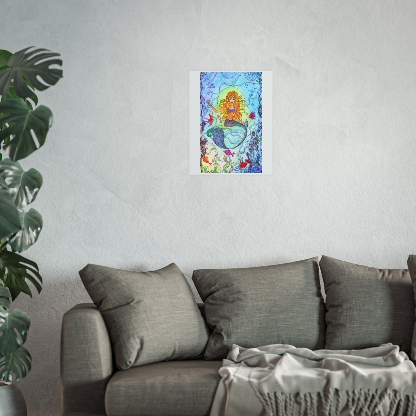 703. Giclee Paper Print " Mermaid Trixie"