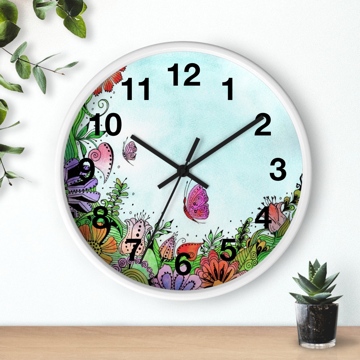 306. Garden Window Wall Clock with Frame