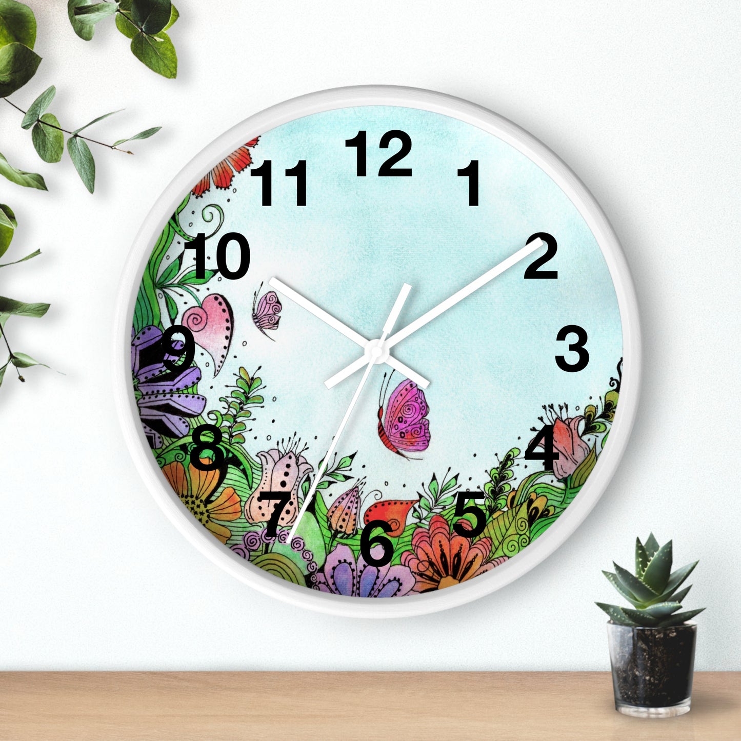 306. Garden Window Wall Clock with Frame