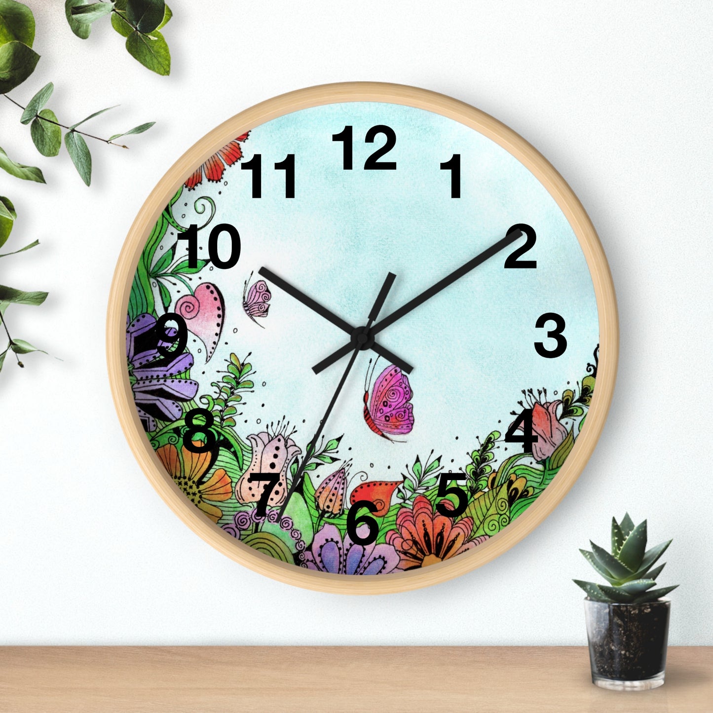 306. Garden Window Wall Clock with Frame