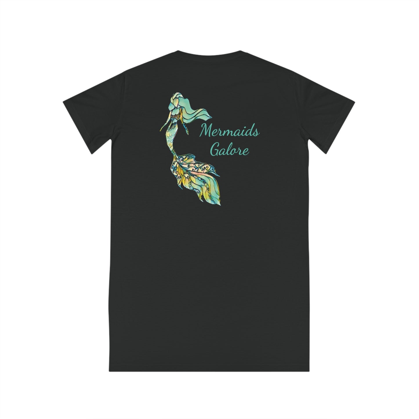 504. 100% Cotton T-Shirt Dress/Beach Cover up - Mermaids Galore