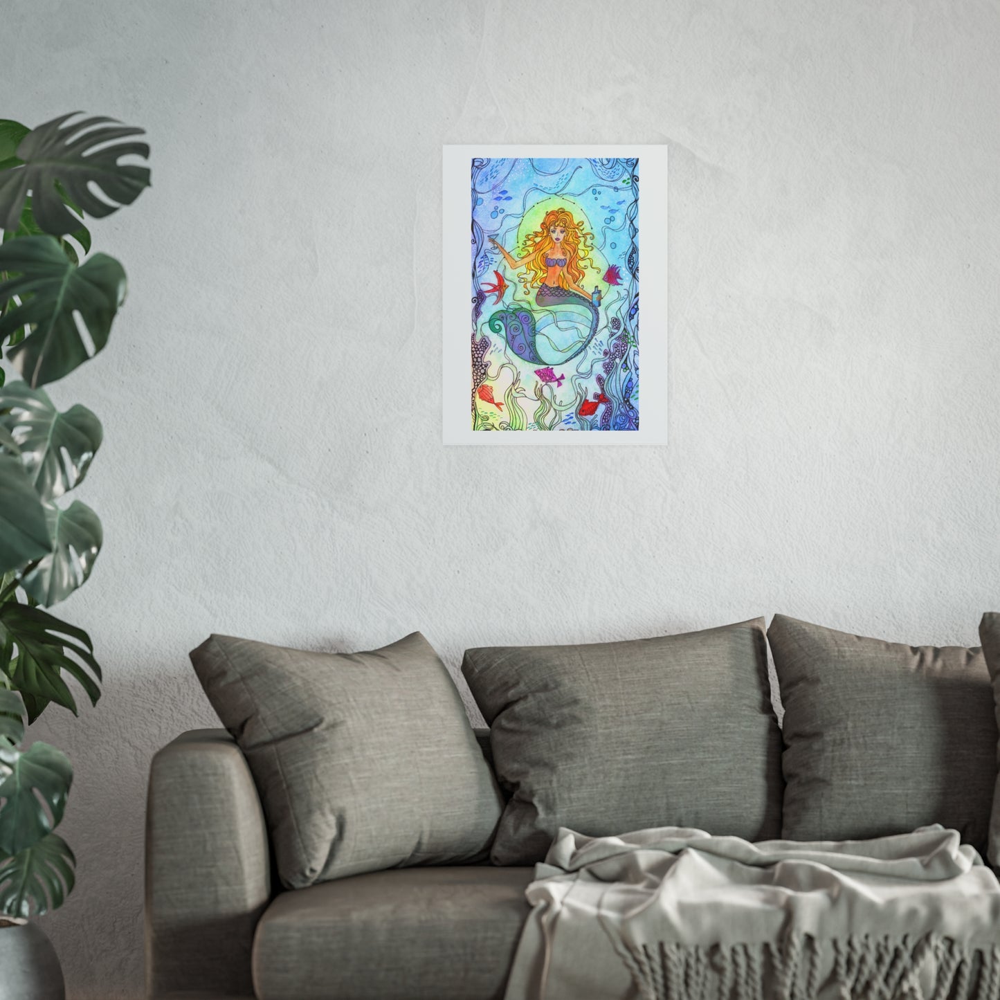703. Giclee Paper Print " Mermaid Trixie"