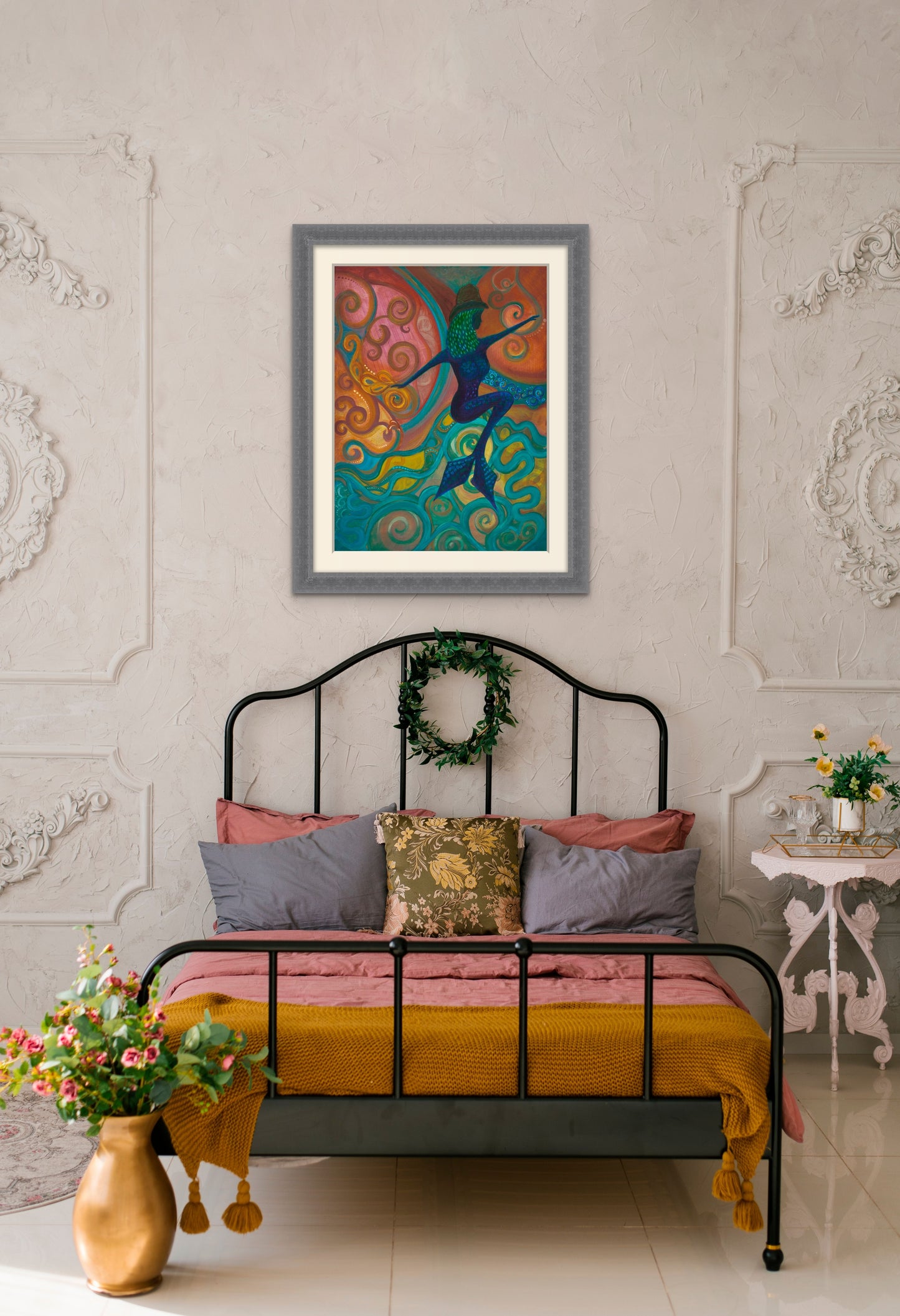 106. Gallery Wrap Canvas Print - "Mermaid Char"