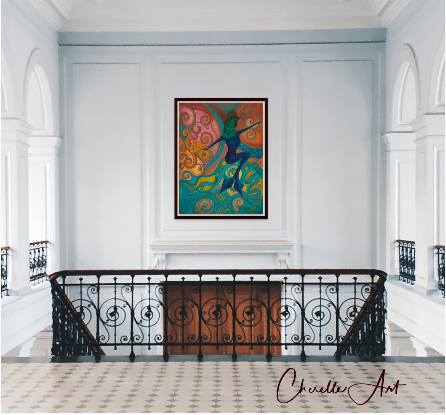 106. Gallery Wrap Canvas Print - "Mermaid Char"
