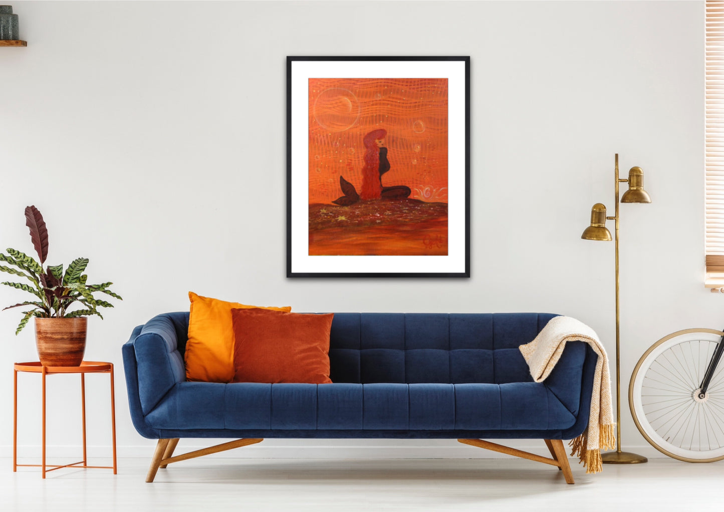 108. Gallery Wrap Canvas Print - "Mermaid RED"