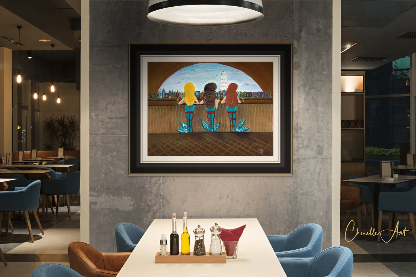 109. Gallery Wrap Canvas Print - "Three Mermaids..."