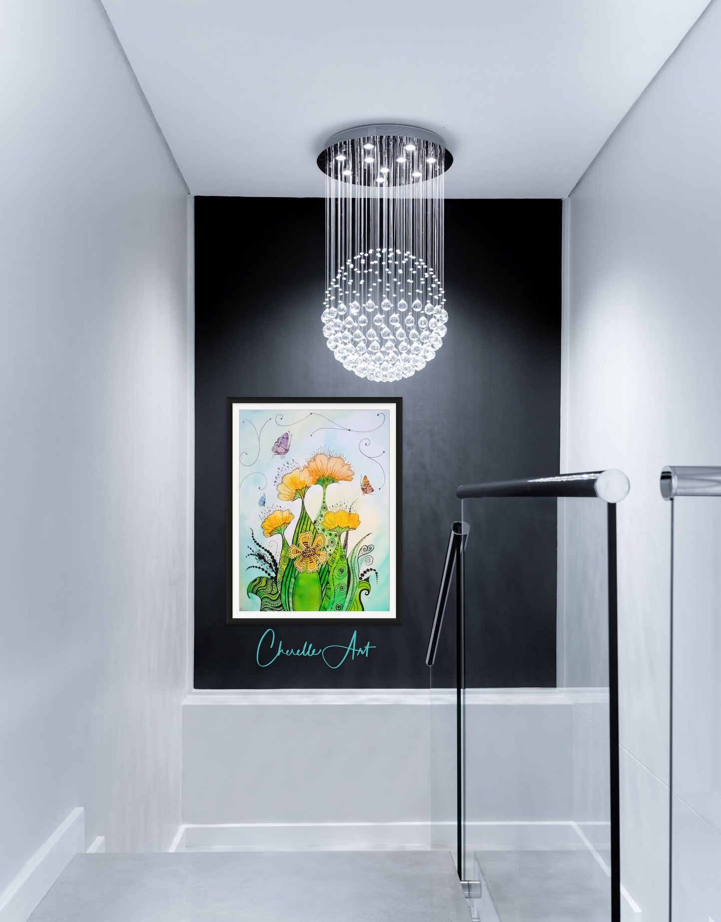 123. Gallery Wrap Canvas Print - "Garden Zen Bouquet D"