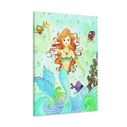 128. Gallery Wrap Canvas Print - "Mermaid Starr"