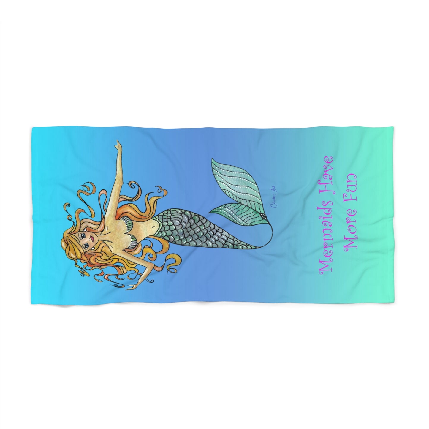 Copy of Copy of 201. Beach Towel - Take This Mermaid to the Beach !