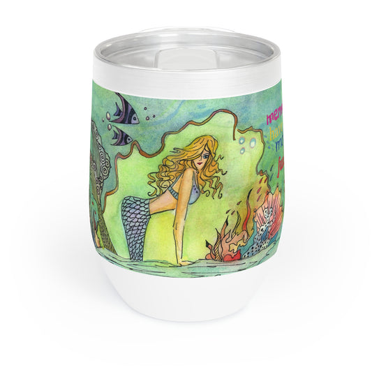 5. Cherelle Art Mermaids and Martini's Chill Drink Tumbler