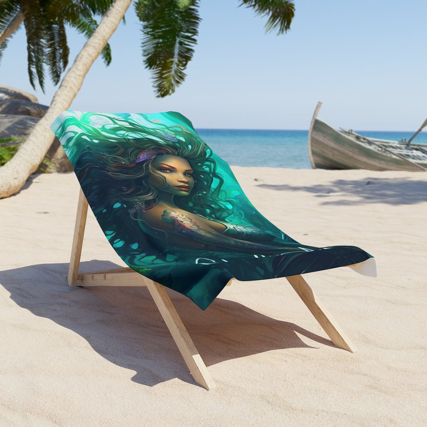 205. Beach Towel - Mermaid Cora