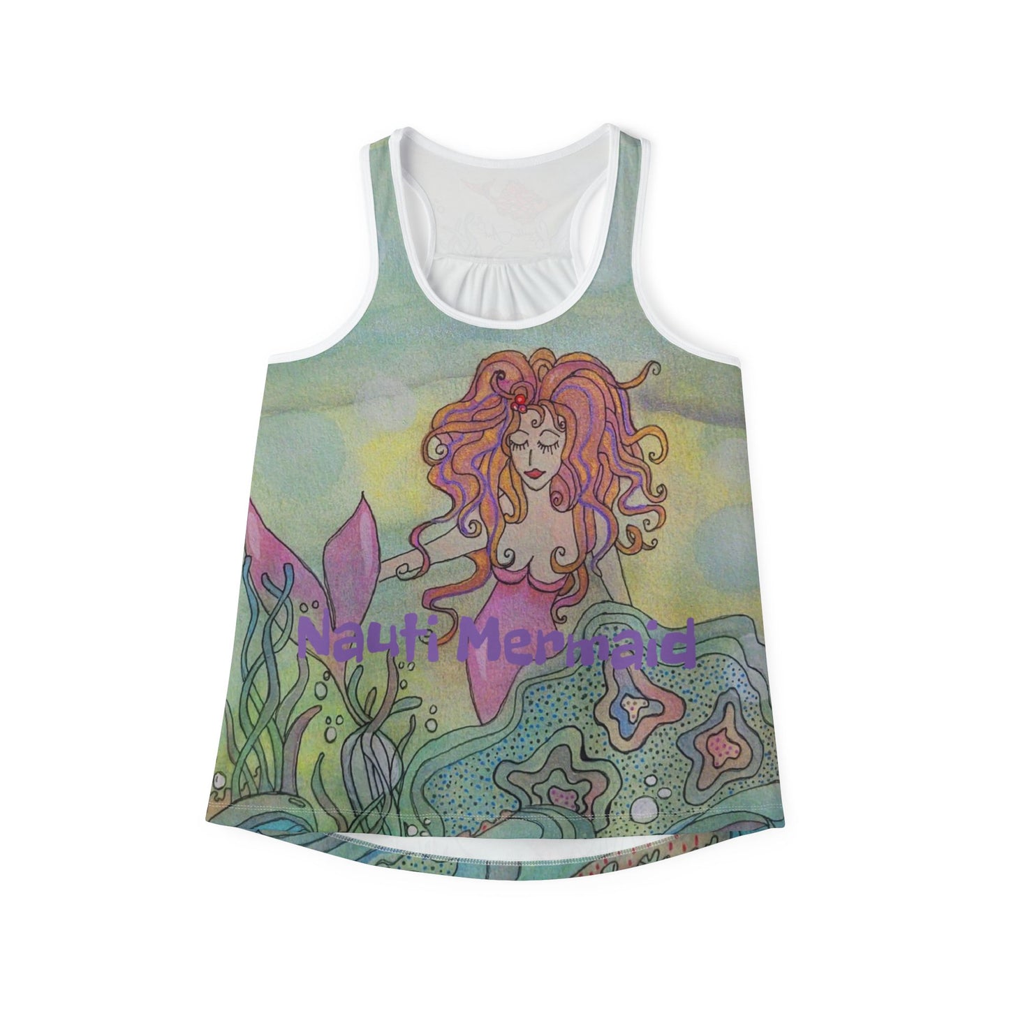 Purple Nauti Mermaid Women's Tank Top