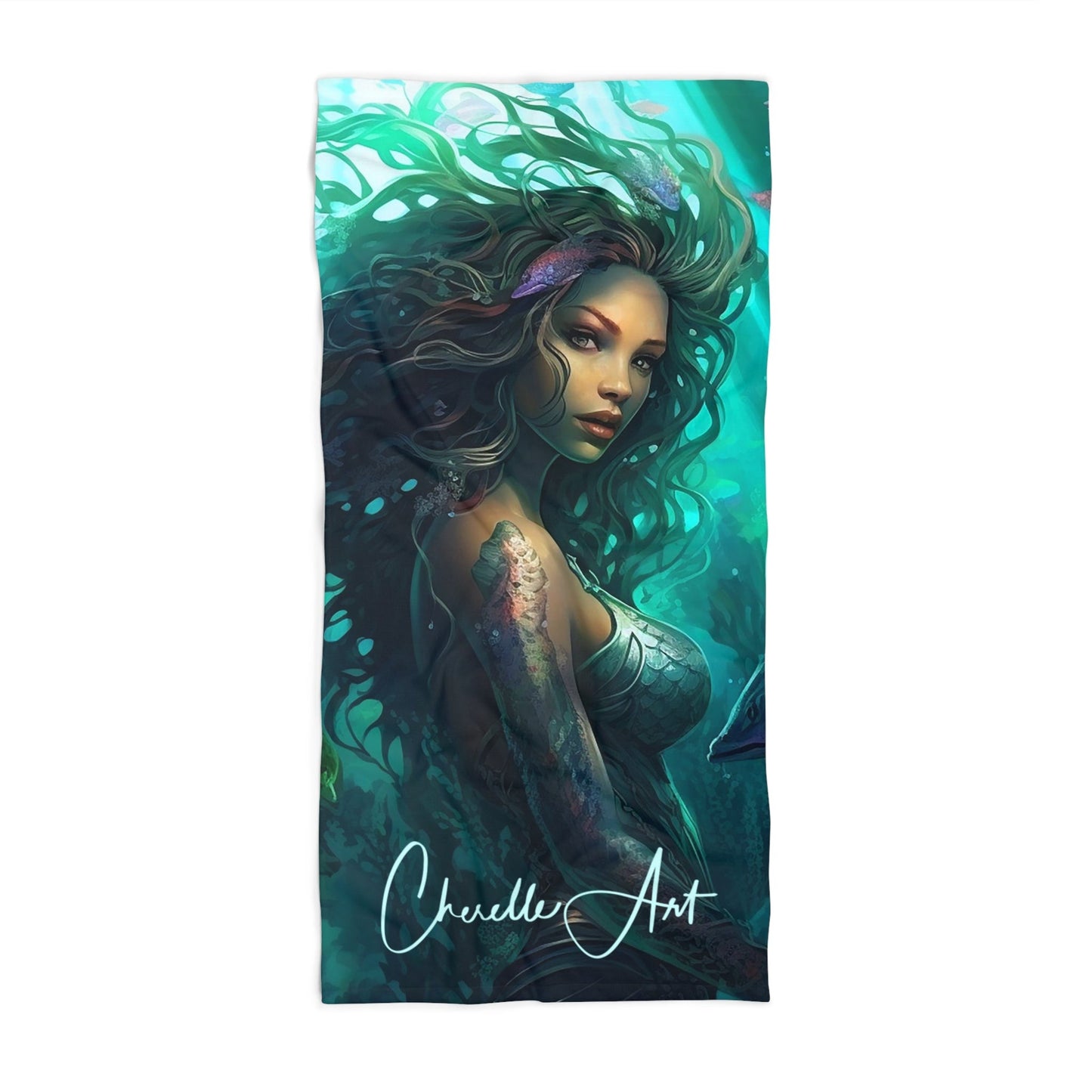 205. Beach Towel - Mermaid Cora