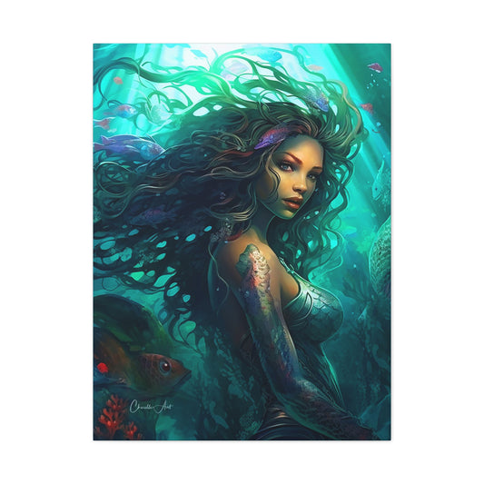 102. Gallery Wrap Canvas Print - "Mermaid Cora"