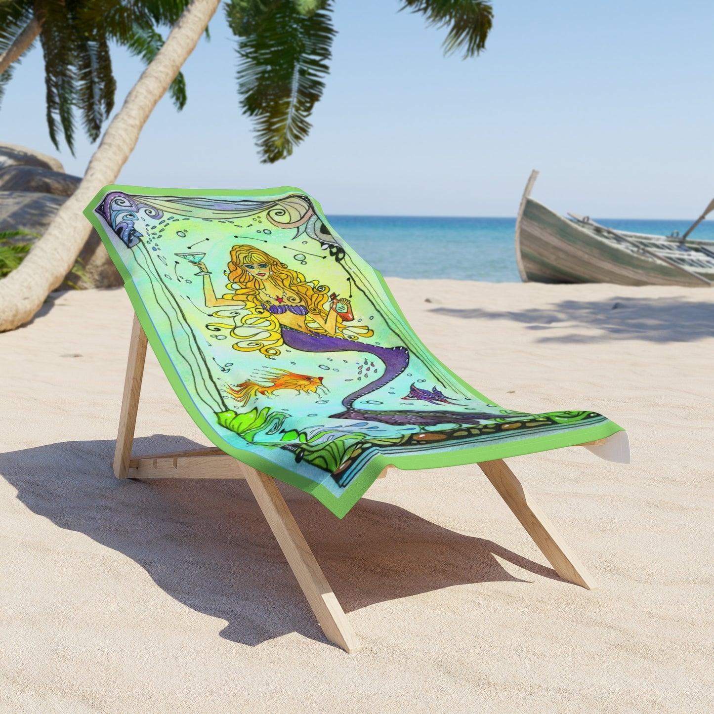 Copy of Copy of Copy of 201. Beach Towel - Take This Mermaid to the Beach !