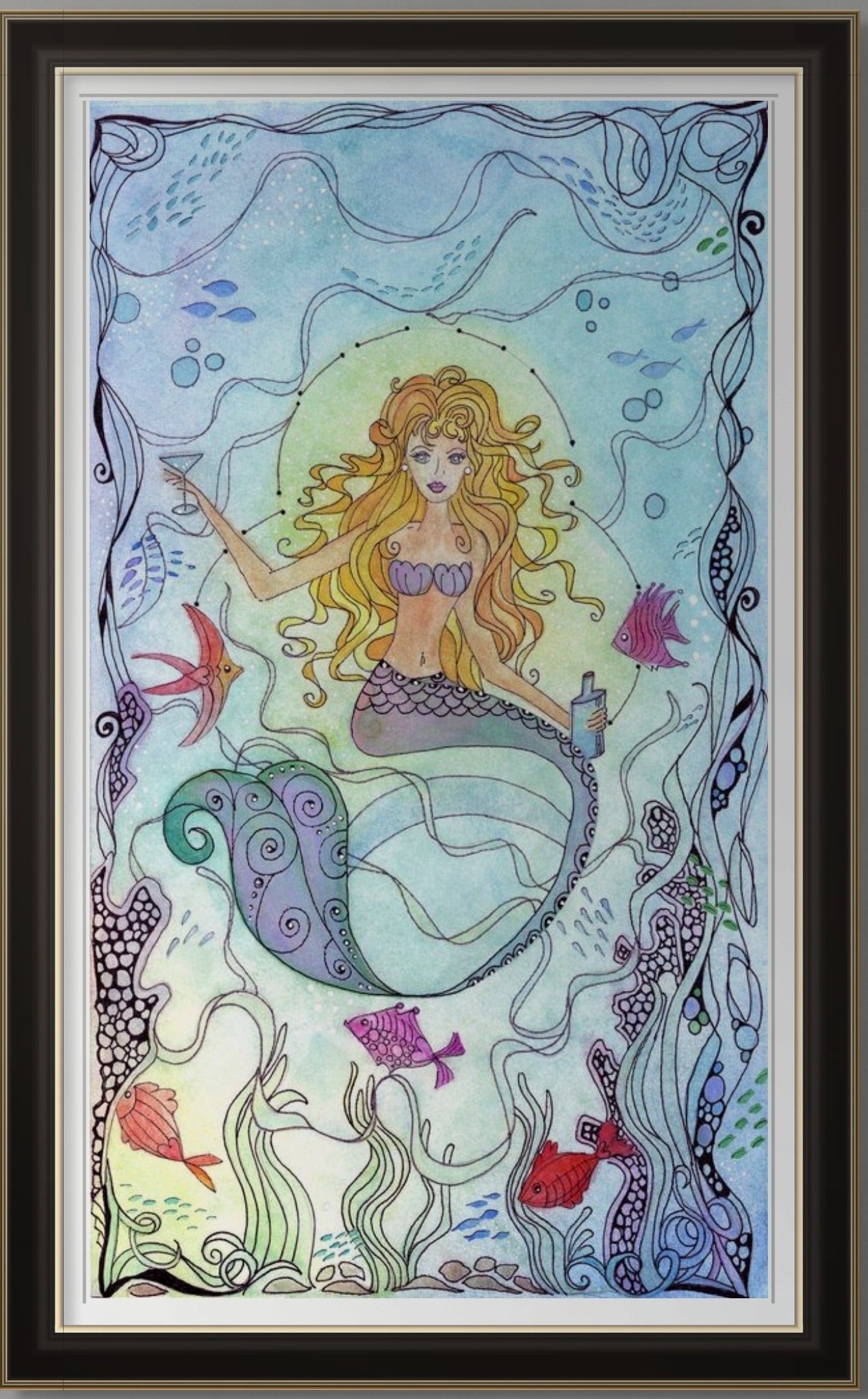 127. Gallery Wrap Canvas Print - "Mermaid Trixie"