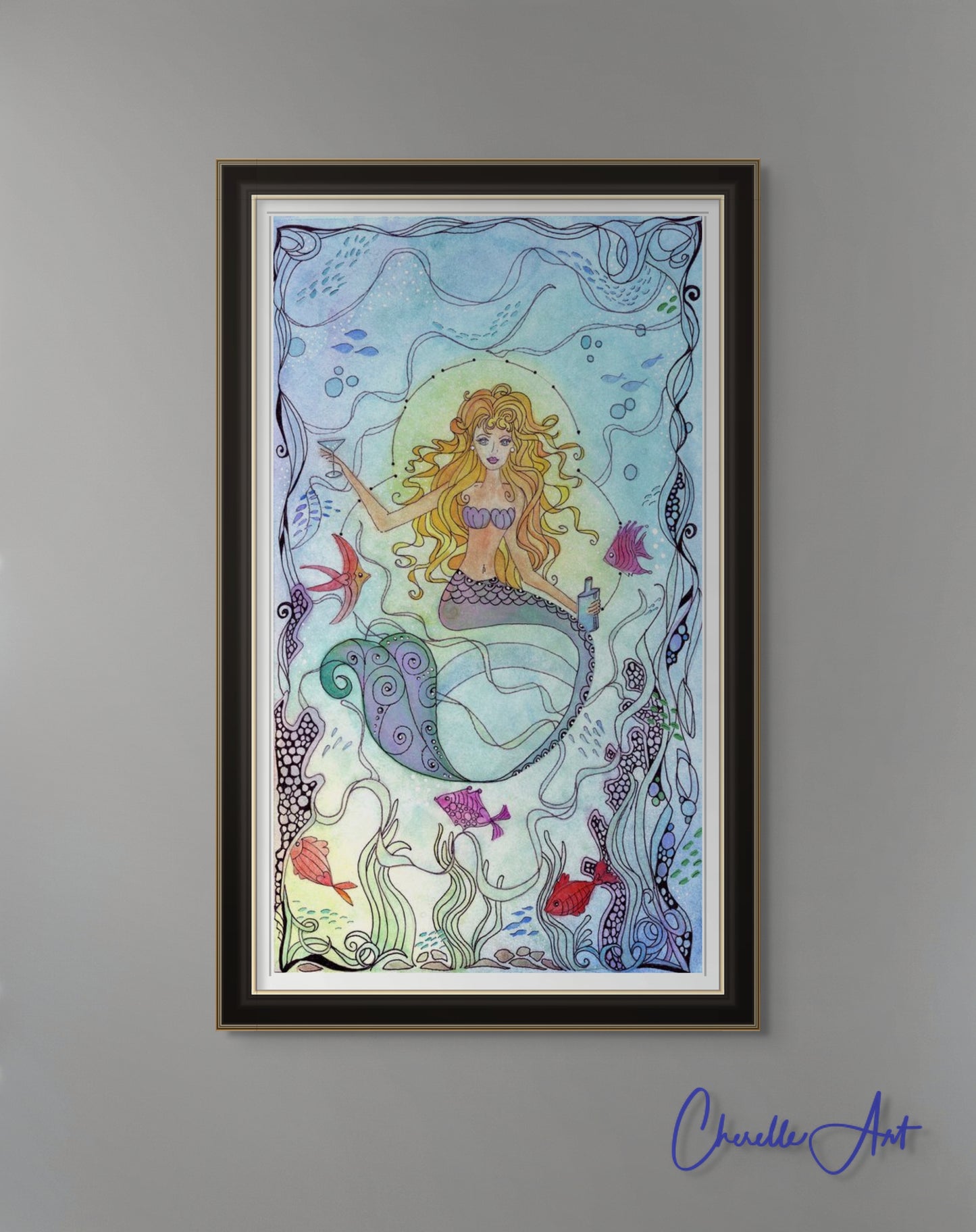 127. Gallery Wrap Canvas Print - "Mermaid Trixie"