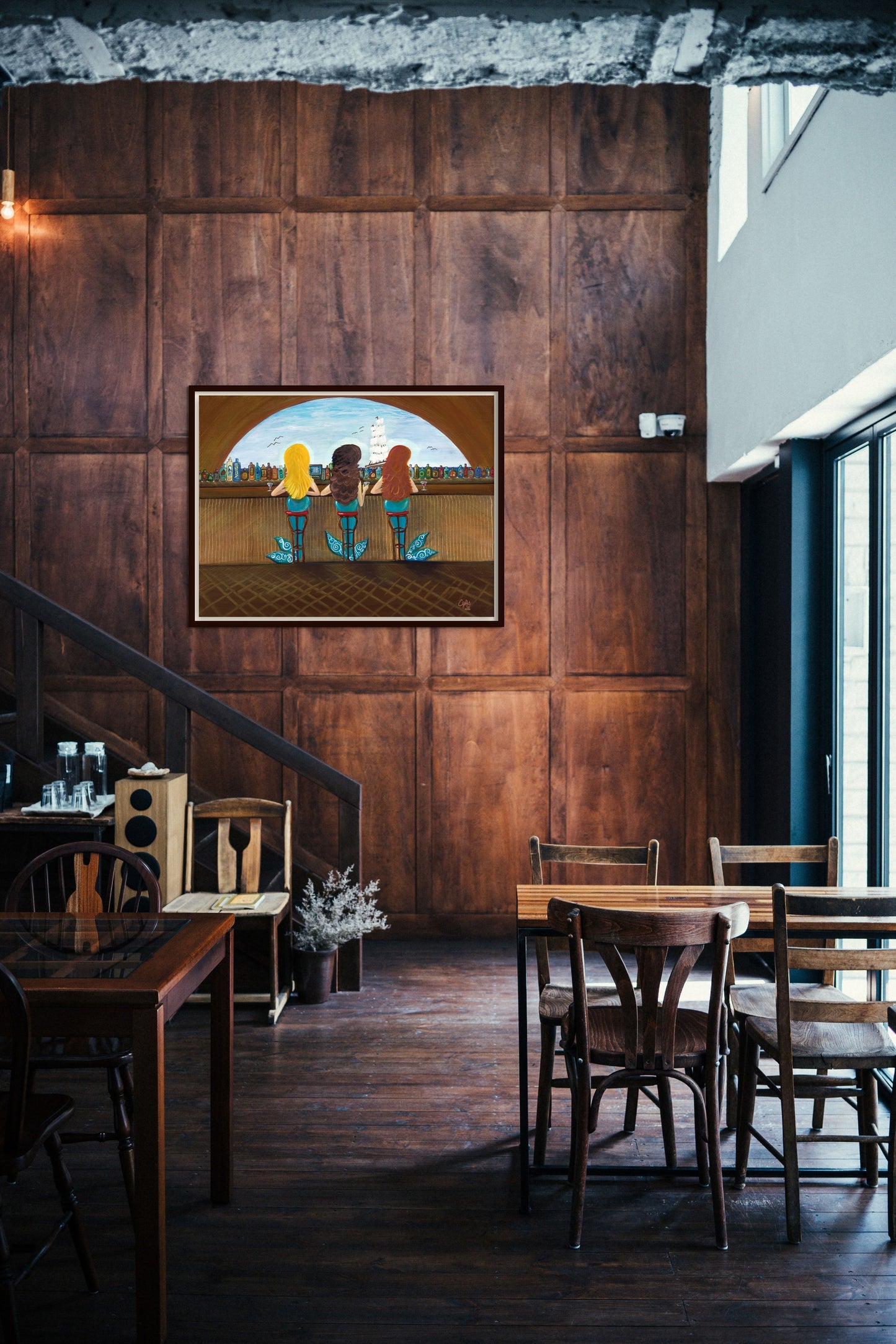 109. Gallery Wrap Canvas Print - "Three Mermaids..."