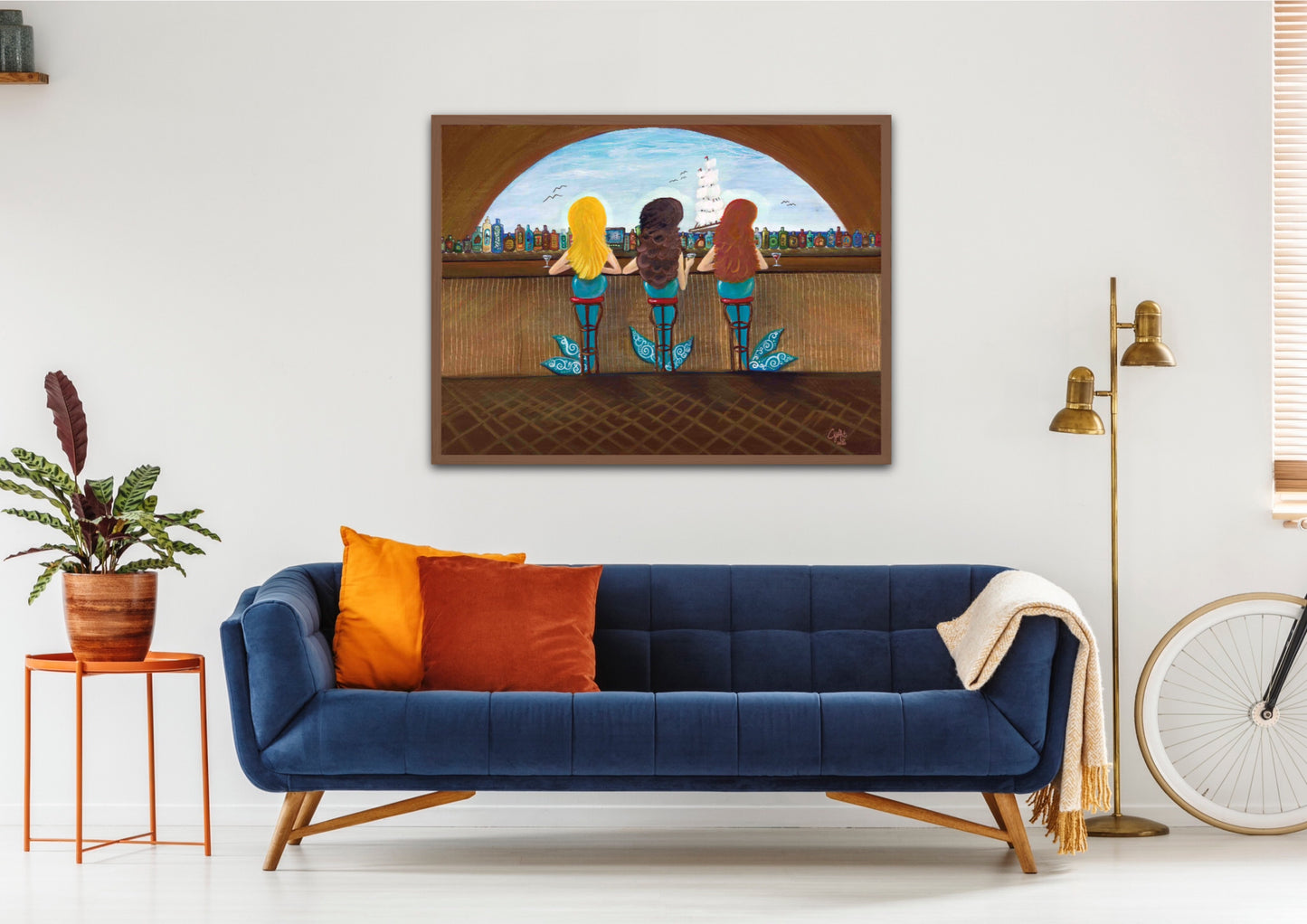109. Gallery Wrap Canvas Print - "Three Mermaids..."