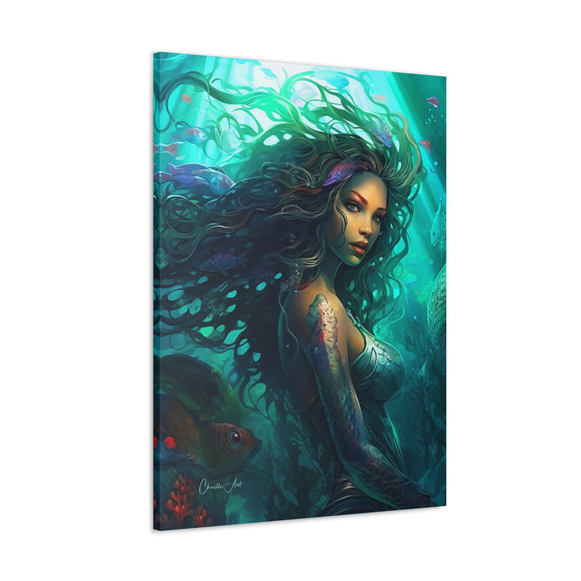 102. Gallery Wrap Canvas Print - "Mermaid Cora"