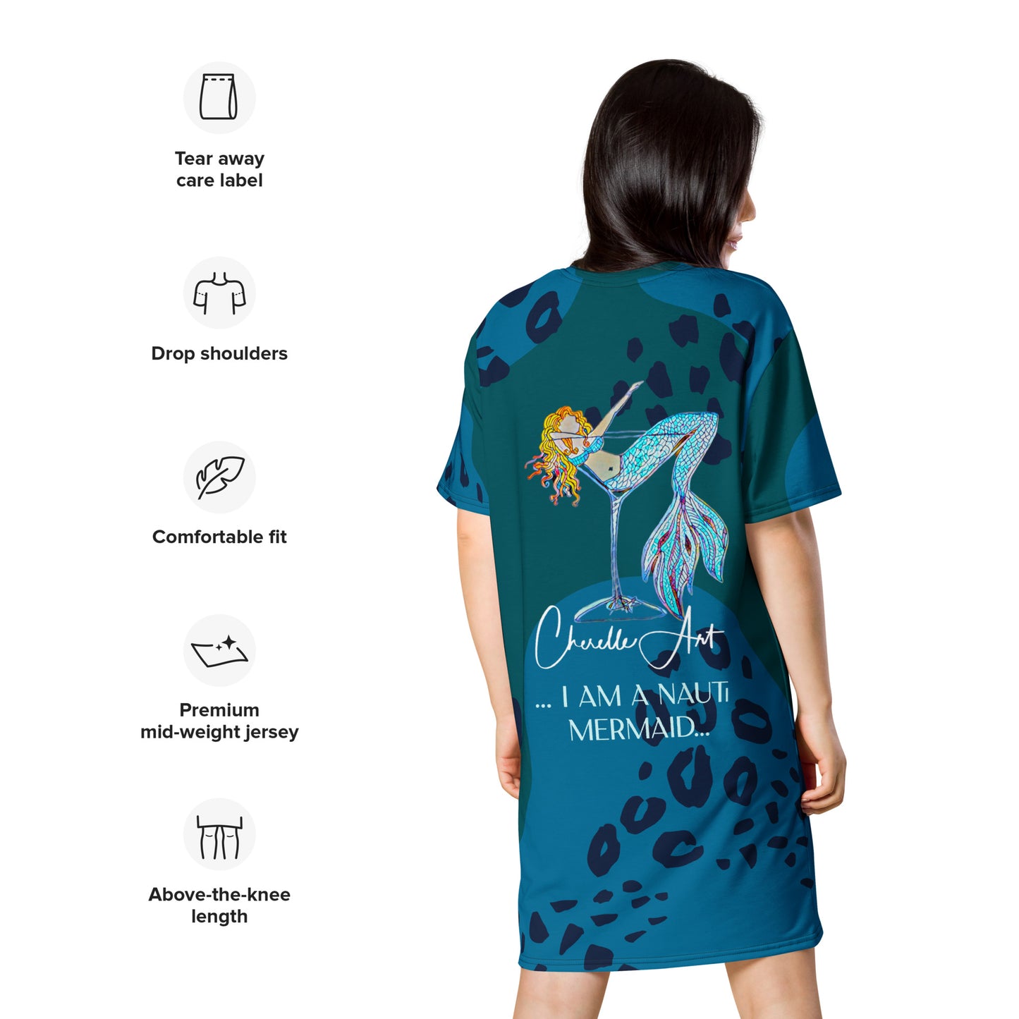 Cherelle Art Nauti Mermaid T-shirt Dress