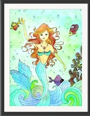 128. Gallery Wrap Canvas Print - "Mermaid Starr"