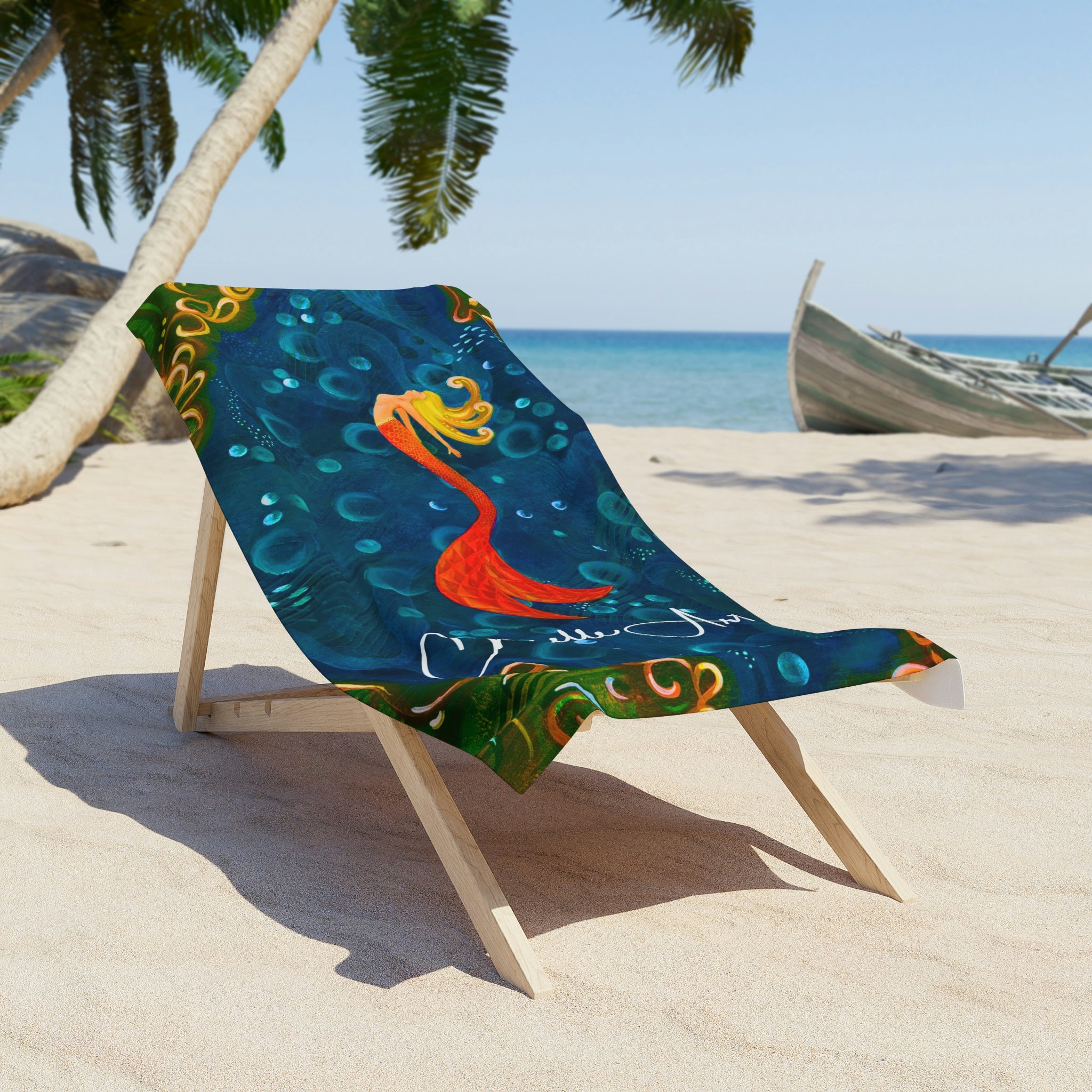 Tropical beach deals towel