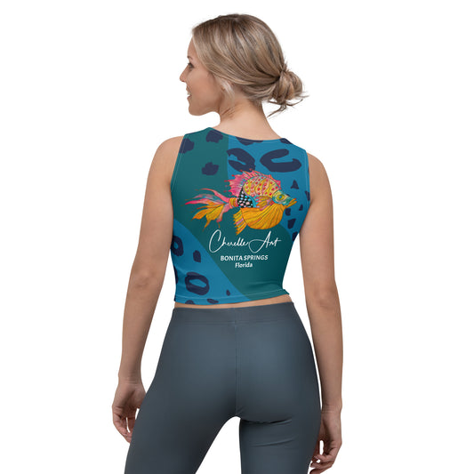 Cherelle Art Mermaid Crop Top